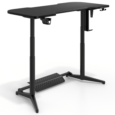 gaming desk black stratos pro 6