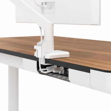 height adjustable desk white light walnut nolan 7