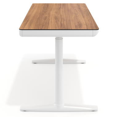 height adjustable desk white light walnut nolan 8