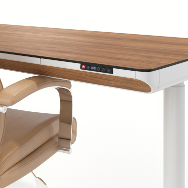 height adjustable desk white light walnut nolan 10