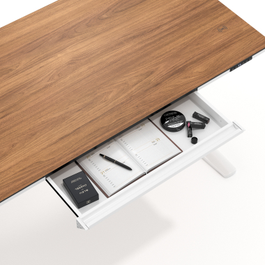 height adjustable desk white light walnut nolan 6