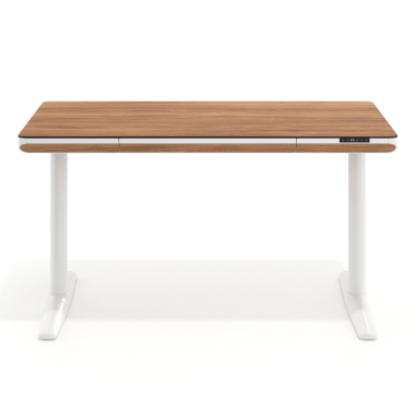 height adjustable desk white light walnut nolan 3