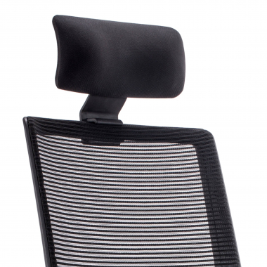 swivel chair black with headrest mesh movable armrests lumbar support headrest 5