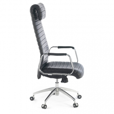office chair black eco leather synthetic leather upholstered armrests headrest 4
