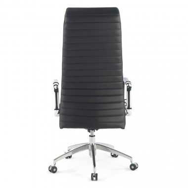 office chair black eco leather synthetic leather upholstered armrests headrest 6