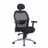 Ergonomic desk chair Hong Kong, adjustable arms, headrest