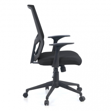 swivel chair black archer mesh fixed armrests lumbar support 4