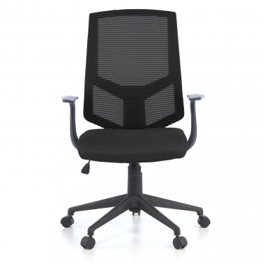 swivel chair black archer mesh fixed armrests lumbar support 3