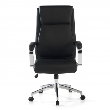 office chair black counter synthetic leather upholstered armrests 3