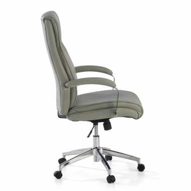 office chair gray counter synthetic leather upholstered armrests 5