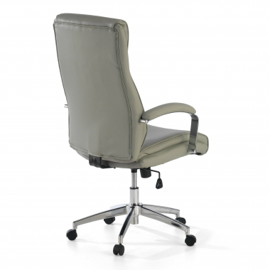 office chair gray counter synthetic leather upholstered armrests 6