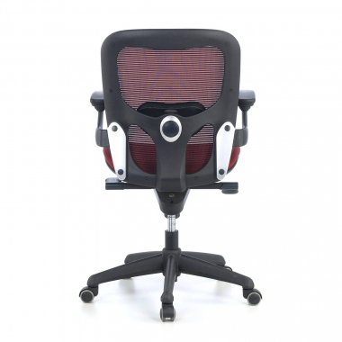 ergonomic chair red office chair mesh movable armrests lumbar support 8
