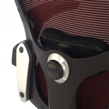 ergonomic chair red office chair mesh movable armrests lumbar support 6