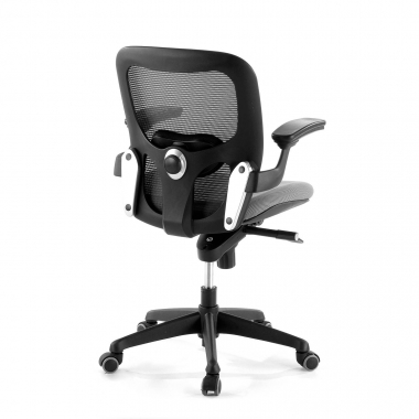 ergonomic chair gray office chair mesh movable armrests lumbar support 7