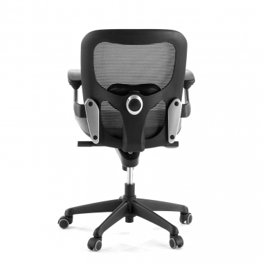 ergonomic chair gray office chair mesh movable armrests lumbar support 8