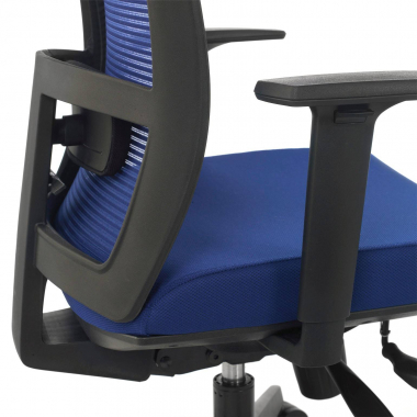 ergonomic chair blue black frame mesh 1d adjustable armrests lumbar support 6