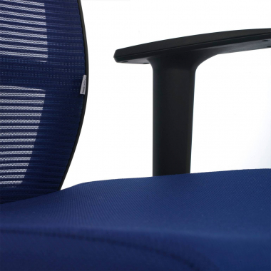 ergonomic chair blue black frame mesh 1d adjustable armrests lumbar support 7