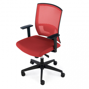 ergonomic chair red black frame mesh 1d adjustable armrests lumbar support 7