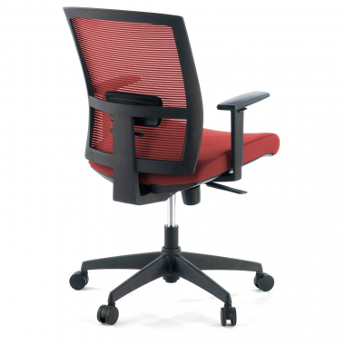 ergonomic chair red black frame mesh 1d adjustable armrests lumbar support 8
