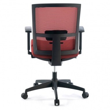 ergonomic chair red black frame mesh 1d adjustable armrests lumbar support 9