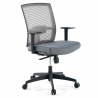 Akira white ergonomic office chair with headrest