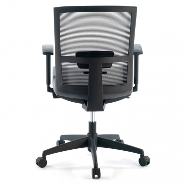 ergonomic chair gray black frame mesh 1d adjustable armrests lumbar support 7