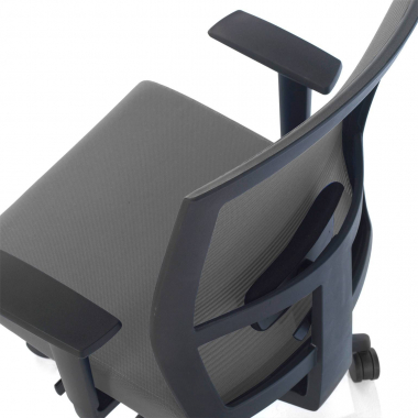 ergonomic chair gray black frame mesh 1d adjustable armrests lumbar support 6