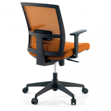 ergonomic chair orange black frame mesh 1d adjustable armrests lumbar support 8