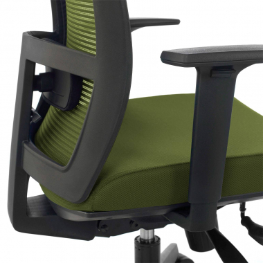 ergonomic chair green black frame mesh 1d adjustable armrests lumbar support 6