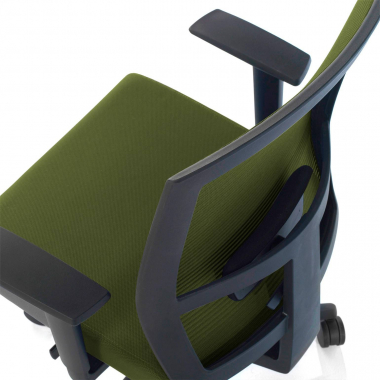 ergonomic chair green black frame mesh 1d adjustable armrests lumbar support 5