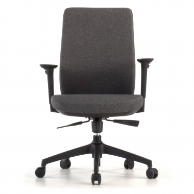 office chair black upholstered fabric fabric 3d adjustable armrests 4