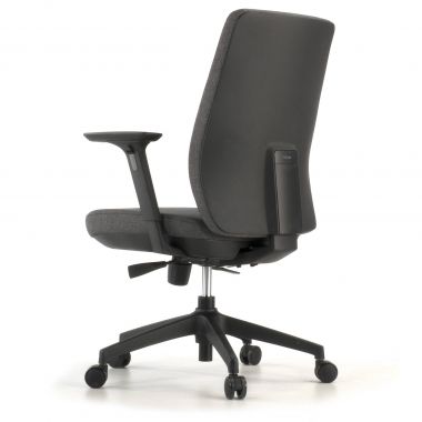 office chair black upholstered fabric fabric 3d adjustable armrests 7