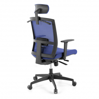 ergonomic chair blue black frame headrest mesh 1d adjustable armrests lumbar support headrest 8