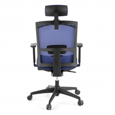 ergonomic chair blue black frame headrest mesh 1d adjustable armrests lumbar support headrest 7