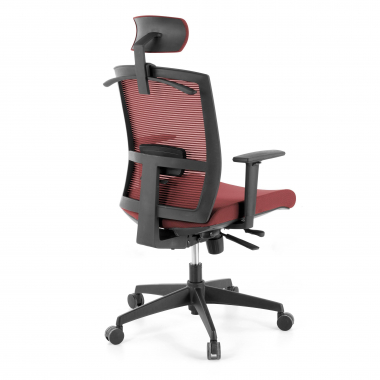ergonomic chair red black frame headrest mesh 1d adjustable armrests lumbar support headrest 7