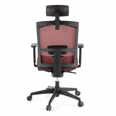 ergonomic chair red black frame headrest mesh 1d adjustable armrests lumbar support headrest 8