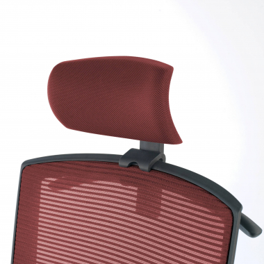 ergonomic chair red black frame headrest mesh 1d adjustable armrests lumbar support headrest 6