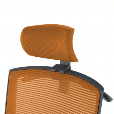 ergonomic chair orange black frame headrest mesh 1d adjustable armrests lumbar support headrest 9