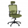 Akira white ergonomic office chair, synchro mechanism