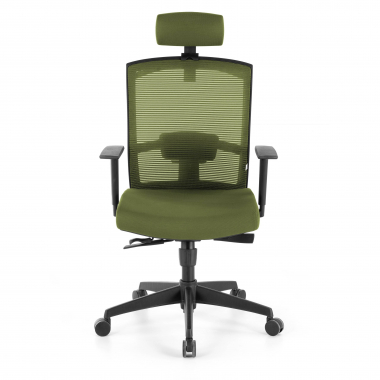 ergonomic chair green black frame headrest mesh 1d adjustable armrests lumbar support headrest 4