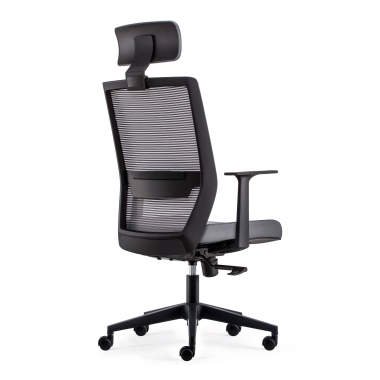 swivel chair gray with headrest mesh movable armrests lumbar support headrest 6