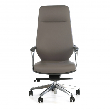 office chair gray high back bicolor synthetic leather upholstered armrests 3