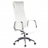 Tower designer office chair, headrest, faux leather