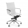 Brenton design office chair low back, black frame, faux leather