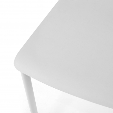 visitor chair white monza plastic no armrests 5