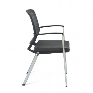 visitor chair gray adam mesh fixed armrests 7