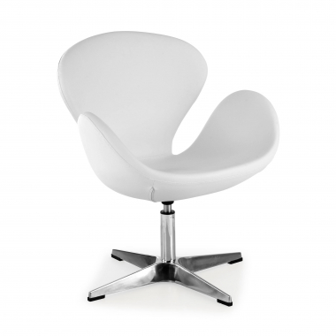 waiting room chair white club synthetic leather no armrests 1