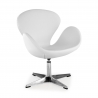 Waiting Room Chair Club, Swivel, faux leather