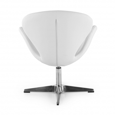 waiting room chair white club synthetic leather no armrests 5