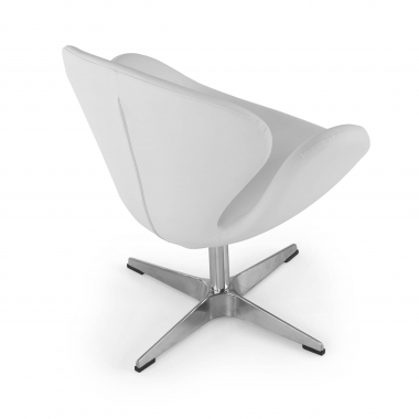 waiting room chair white club synthetic leather no armrests 6